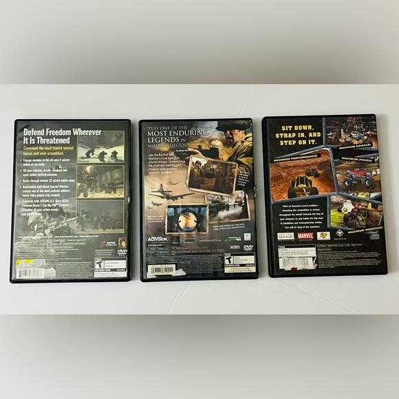 PS2 Game Lot: SOCOM + Call Of Duty + Monster Jam - Picture 2 of 2